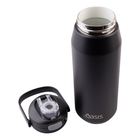 Oasis Ceramic S/S Triple Wall Capri Quick Release Drink Bottle Cap Only - Alabaster